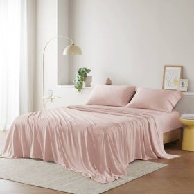 Cotton Blend Jersey Knit All Season Sheet Set Full