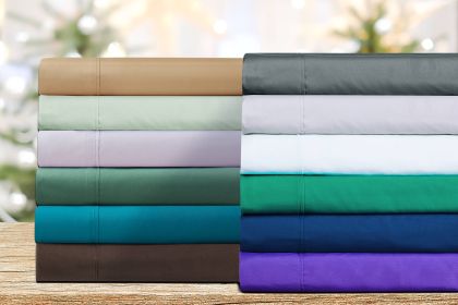 Bamboo 2000 Count Solid 6 Piece Sheet Set - Assorted (Color: White, Bed Size: Twin)