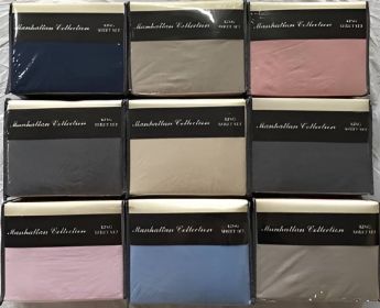 Manhattan Collection Microfiber 4 Pc Solid Sheet Sets (Bed Size: Queen)