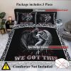 3PCS Soft And Comfortable Death And Angel Print Duvet Cover Set For Bedroom And Guest Room - Includes 1 Duvet Cover And 2 Pillowcases All season