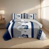 4 Piece Soft All-Season Washed Microfiber And Viscose Comforter Set ,  With Comforter, Sheet, Pillowcases & Shams, Print, Flowerd, Moisture-Wicking